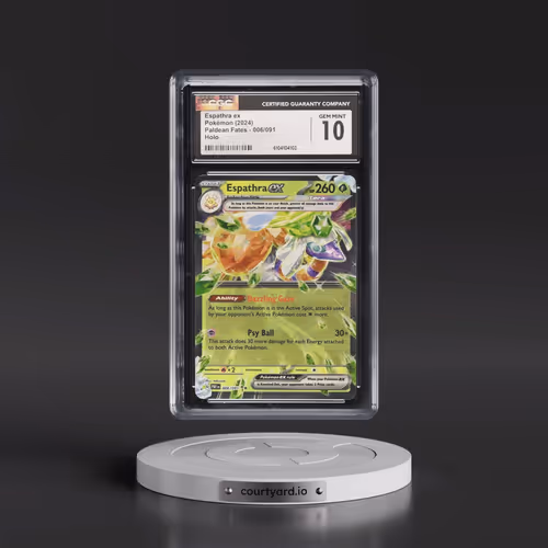 2024 Pokémon Paf EN-Paldean Fates #006 Espathra EX - Holo (CGC 10 GEM MINT)