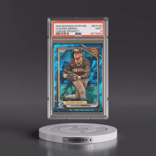 2024 Bowman Sapphire Edition Chrome Prospects #BCP145 Jackson Merrill (PSA 9 MINT)
