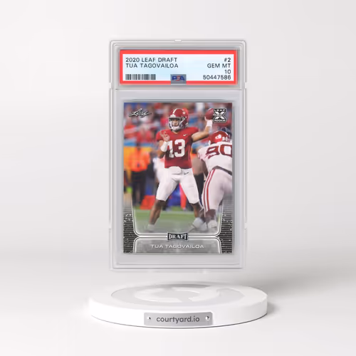 2020 Leaf Draft #2 Tua Tagovailoa (PSA 10 GEM MINT)