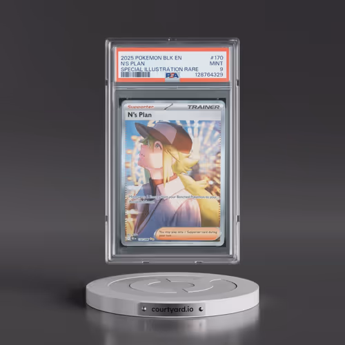 2025 Pokémon Blk EN-Black Bolt #170 N's Plan - Special Illustration Rare (PSA 9 MINT)