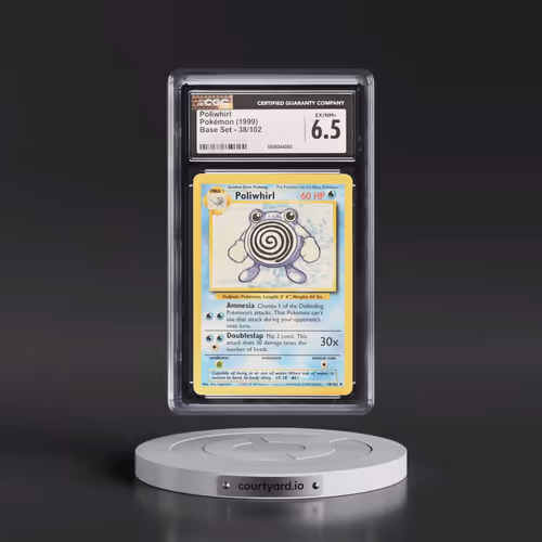 1999 Base Set #38/102 Poliwhirl (CGC 6.5 EX-NM+)