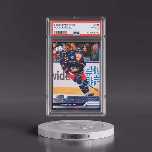 2023 Upper Deck #711 Adam Fantilli (PSA 8 NM-MT)