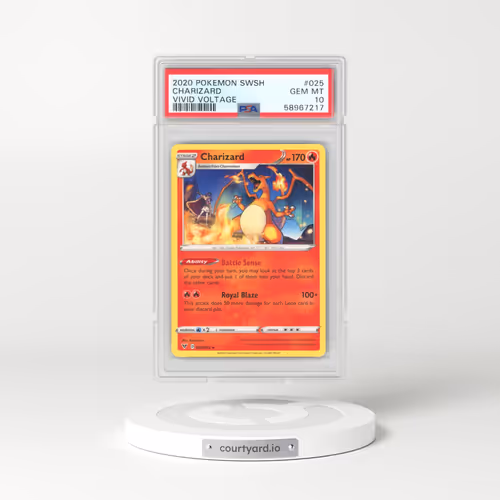 2020 Pokémon Sword & Shield Vivid Voltage #025 Charizard (PSA 10 GEM MINT)