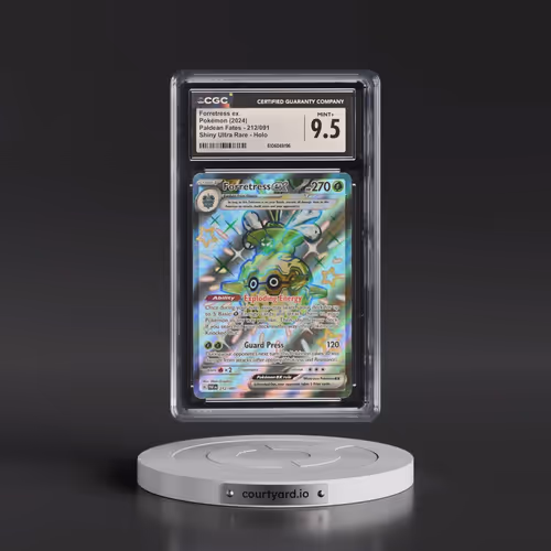 2024 Paldean Fates - PAF EN #212/091 Forretress ex - Shiny Ultra Rare Holo (CGC 9.5 MINT+)