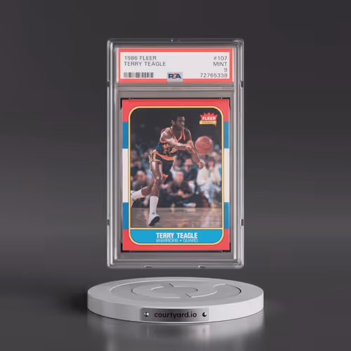1986 Fleer #107 Terry Teagle (PSA 9 MINT)