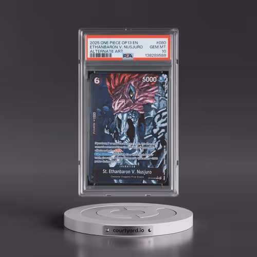 2025 One Piece OP13-Carrying on His Will #080 St. Ethanbaron V. Nusjuro - Alternate Art (PSA 10 GEM