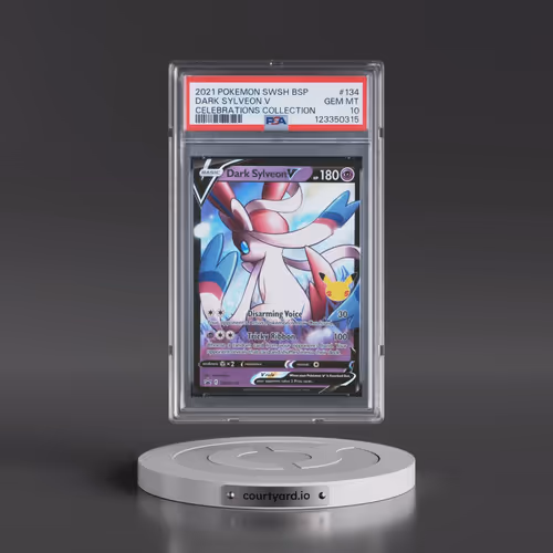 2021 Pokémon Swsh Black Star Promo #134 Dark Sylveon V - Holo Celebrations Collection (PSA 10 GEM MI