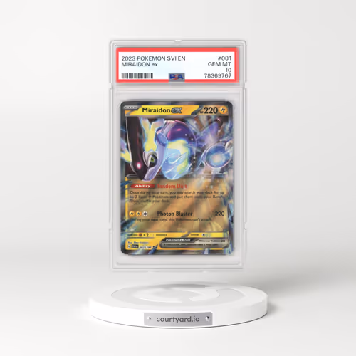 2023 Pokémon Svi EN-Scarlet & Violet #081 Miraidon EX - Holo (PSA 10 GEM MINT)
