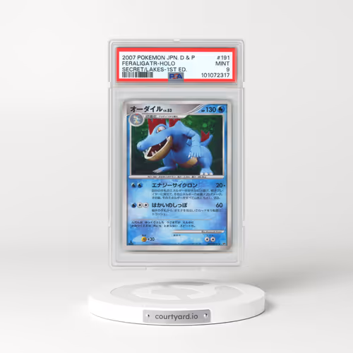 2007 Pokémon Diamond & Pearl Secret of the Lakes #191 Feraligatr - 1st Edition Holo (PSA 9 MINT)