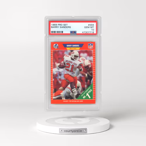 1989 Pro Set #494 Barry Sanders (PSA 10 GEM MINT)