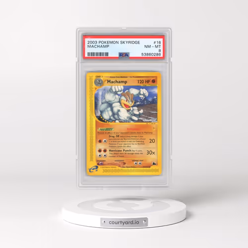 2003 Pokémon Skyridge #16 Machamp (PSA 8 NM-MT)