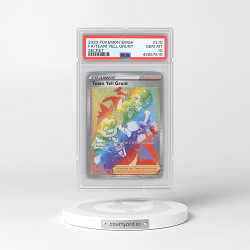 2020 Pokémon Sword & Shield #210 Team Yell Grunt - Full Art Secret (PSA 10 GEM MINT)