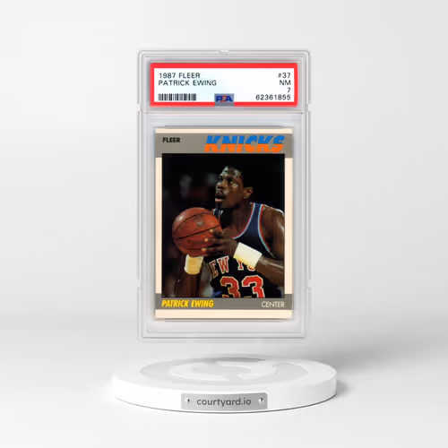 1987 Fleer #37 Patrick Ewing (PSA 7 NM)
