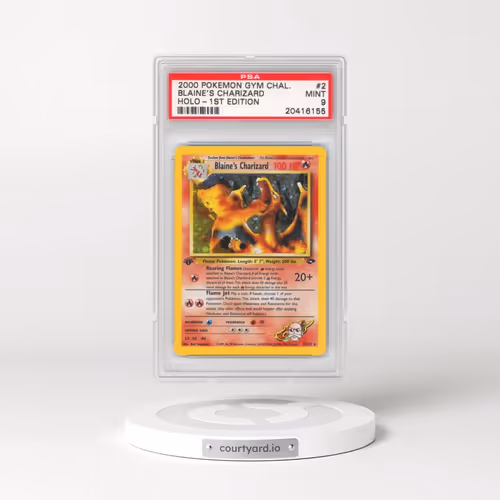 2000 Pokémon Gym Challenge #2 Blaine's Charizard - 1st Edition Holo (PSA 9 MINT)