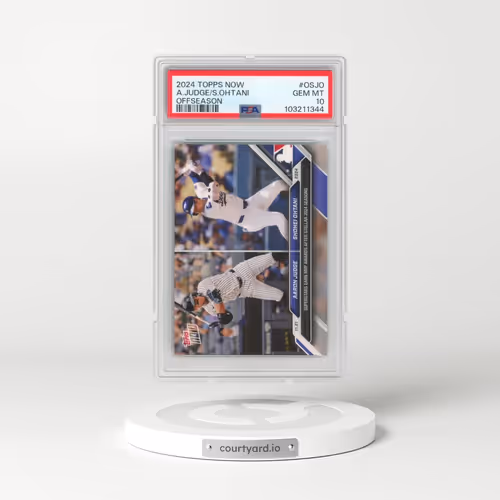 2024 Topps Now Offseason #OSJO Aaron Judge/Shohei Ohtani (PSA 10 GEM MINT)