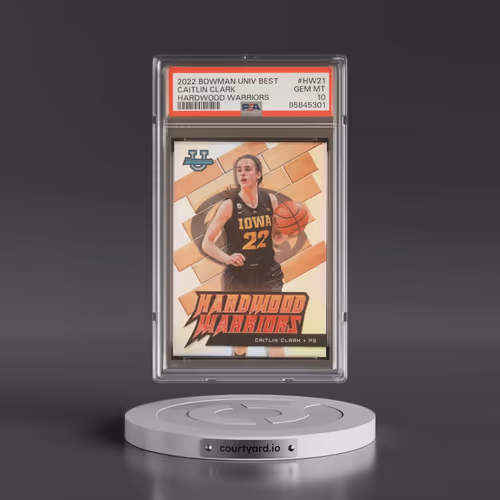 2022 Bowman University Best Hardwood Warriors #HW21 Caitlin Clark (PSA 10 GEM MINT)