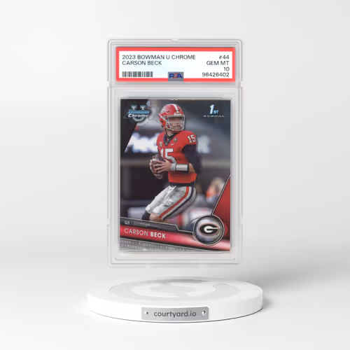 2023 Bowman University Chrome #44 Carson Beck (PSA 10 GEM MINT)