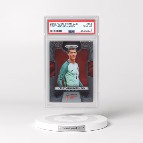 2018 Panini Prizm World Cup #154 Cristiano Ronaldo (PSA 10 GEM MINT)