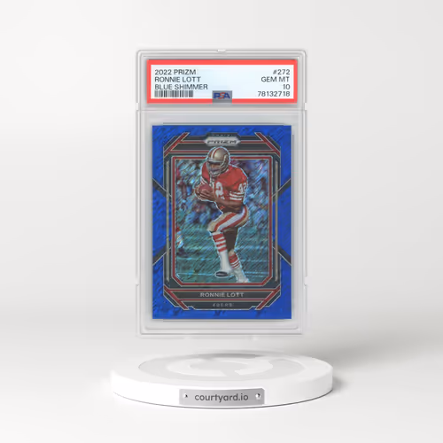 2022 Panini Prizm #272 Ronnie Lott - Blue Shimmer (PSA 10 GEM MINT)