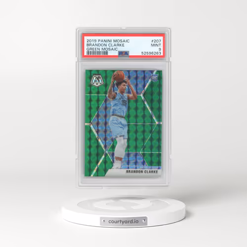 2019 Panini Mosaic #207 Brandon Clarke - Green Mosaic (PSA 9 MINT)