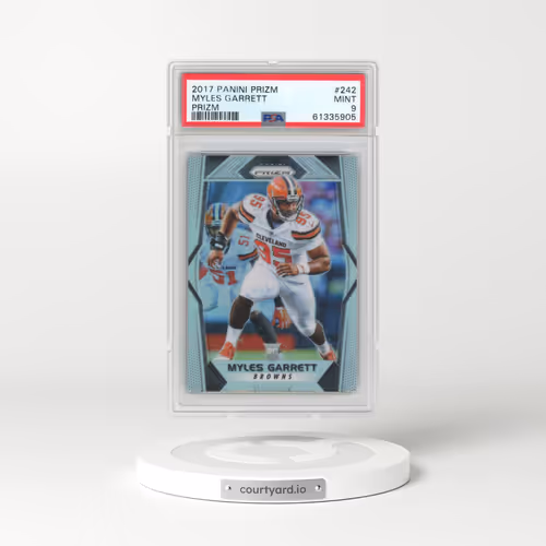 2017 Panini Prizm #242 Myles Garrett - Prizm (PSA 9 MINT)