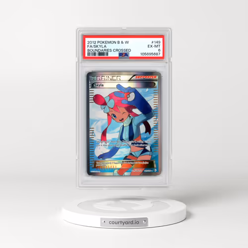 2012 Pokémon Black & White Boundaries Crossed #149 Skyla - Full Art (PSA 6 EX-MT)
