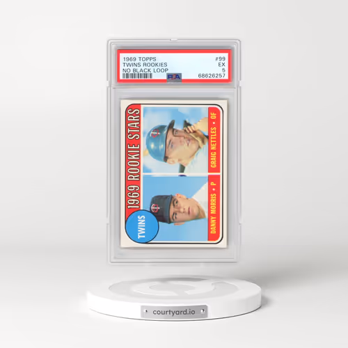 1969 Topps #99 Twins Rookies - No Black Loop (PSA 5 EX)