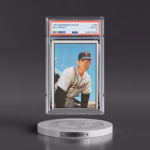 1953 Bowman Color #100 Bill Wight (PSA 4 VG-EX)