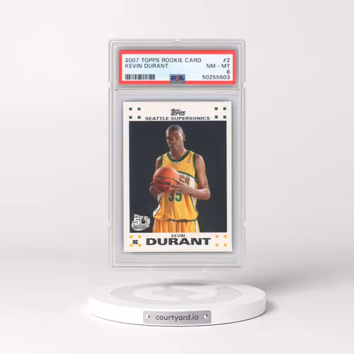 2007 Topps Rookie Card #2 Kevin Durant (PSA 8 NM-MT)