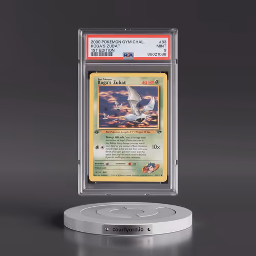 2000 Pokémon Gym Challenge #83 Koga's Zubat - 1st Edition (PSA 9 MINT)