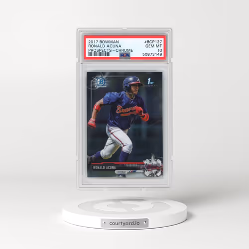 2017 Bowman Prospects #BCP127 Ronald Acuna - Chrome (PSA 10 GEM MINT)