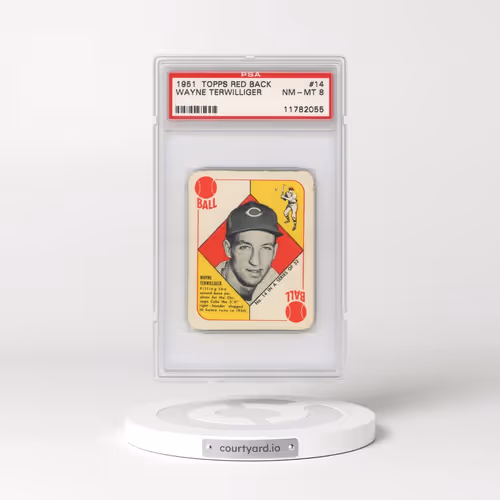 1951 Topps Red Back #14 Wayne Terwilliger (PSA 8 NM-MT)