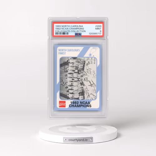 1989 Collegiate Collection North Carolina #200 1982 NCAA Champions (PSA 9 MINT)