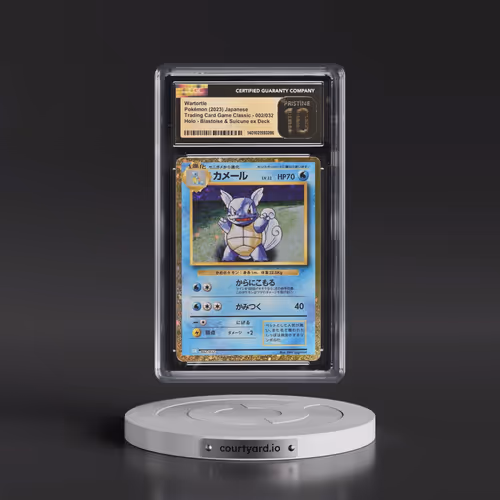 2023 Pokémon Clk-Trading Card Game Classic Blastoise & Suicune EX Deck #002 Wartortle (CGC 10 PRISTI