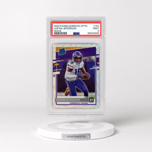 2020 Panini Donruss Optic #163 Justin Jefferson - Wave (PSA 9 MINT)