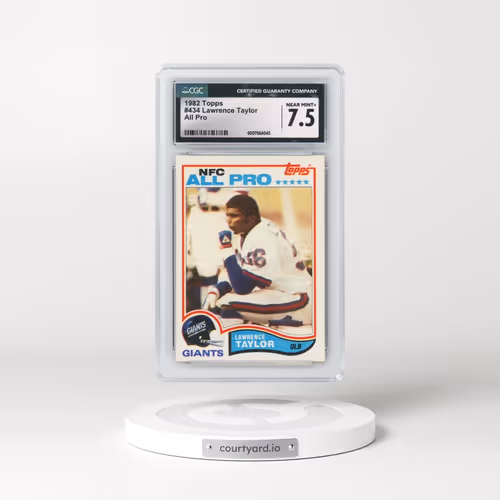 1982 Topps #434 Lawrence Taylor - All-Pro (CGC 7.5 NM+)