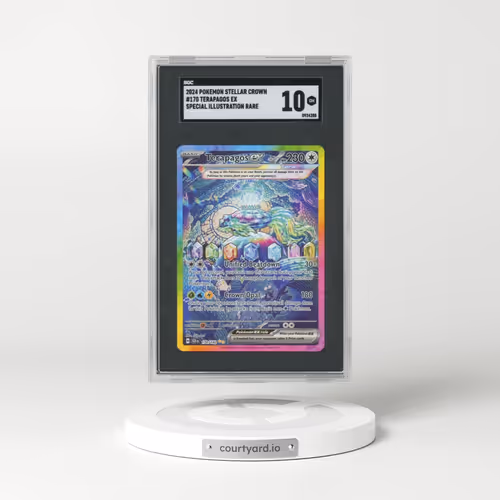 2024 Pokémon Stellar Crown #170 Terapagos Ex - Special Illustration Rare (SGC 10 GEM MINT)