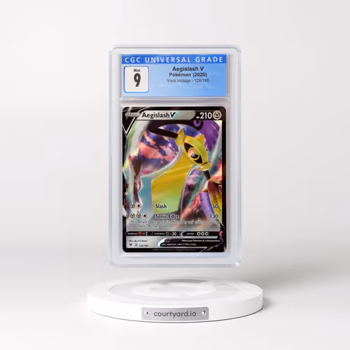 2020 Vivid Voltage #126/185 Aegislash V - Holo (CGC 9 MINT)