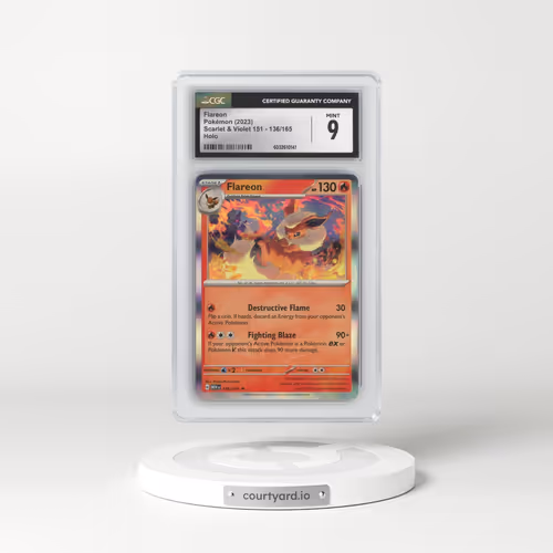 2023 Scarlet & Violet 151 - MEW EN #136/165 Flareon - Holo (CGC 9 MINT)