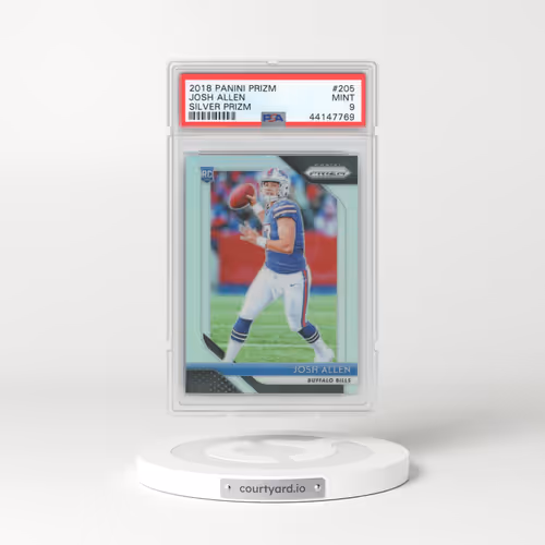2018 Panini Prizm #205 Josh Allen - Silver Prizm (PSA 9 MINT)