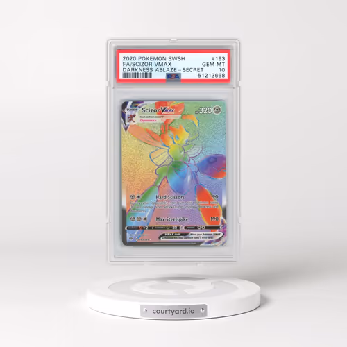 2020 Pokémon Sword & Shield Darkness Ablaze #193 Scizor Vmax - Full Art Secret (PSA 10 GEM MINT)