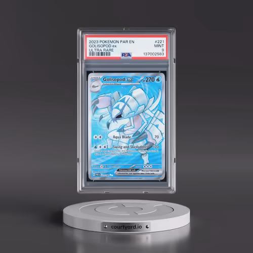 2023 Pokémon Par EN-Paradox Rift #221 Golisopod EX - Holo Ultra Rare (PSA 9 MINT)