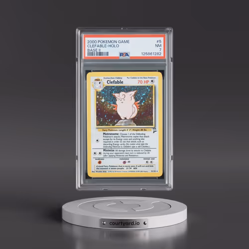 2000 Pokémon Game Base II #5 Clefable - Holo (PSA 7 NM)