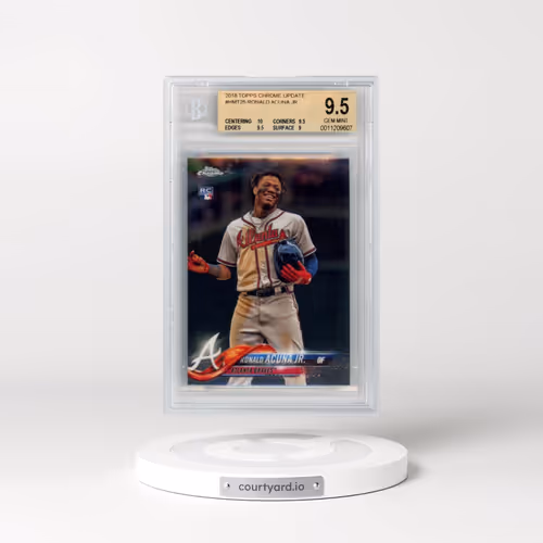 2018 Topps Chrome Update #HMT25 Ronald Acuna Jr. (BGS 9.5 GEM MINT)