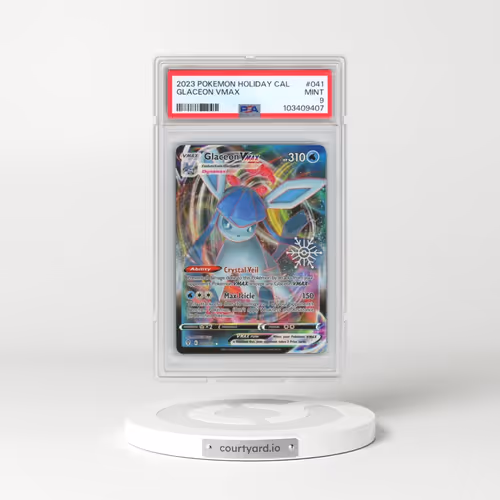 2023 Pokémon Holiday Calendar #041 Glaceon Vmax (PSA 9 MINT)