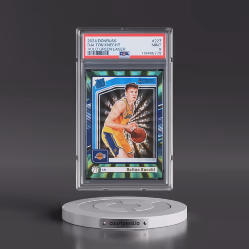 2024 Panini Donruss #227 Dalton Knecht - Holo Green Laser (PSA 9 MINT)