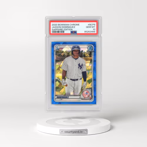 2020 Bowman Chrome Sapphire Edition #BCP8 Jasson Dominguez (PSA 10 GEM MINT)