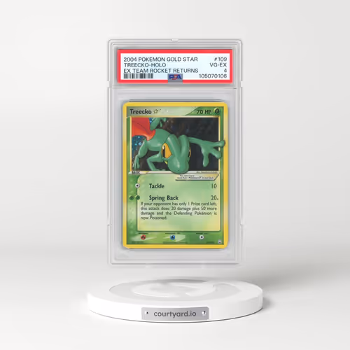 2004 Pokémon EX Team Rocket Returns #109 Treecko - Holo Gold Star (PSA 4 VG-EX)