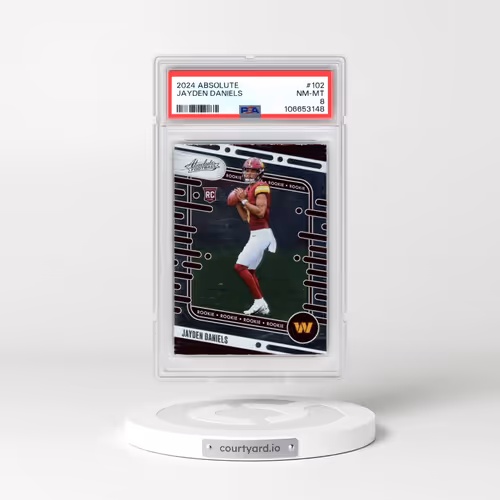 2024 Panini Absolute #102 Jayden Daniels (PSA 8 NM-MT)