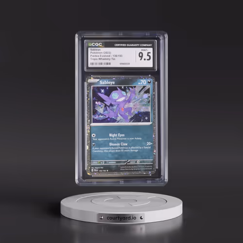 2023 Paldea Evolved - PAL EN #136/193 Sableye - Triple Whammy Tin (Cosmos Holo) (CGC 9.5 MINT+)